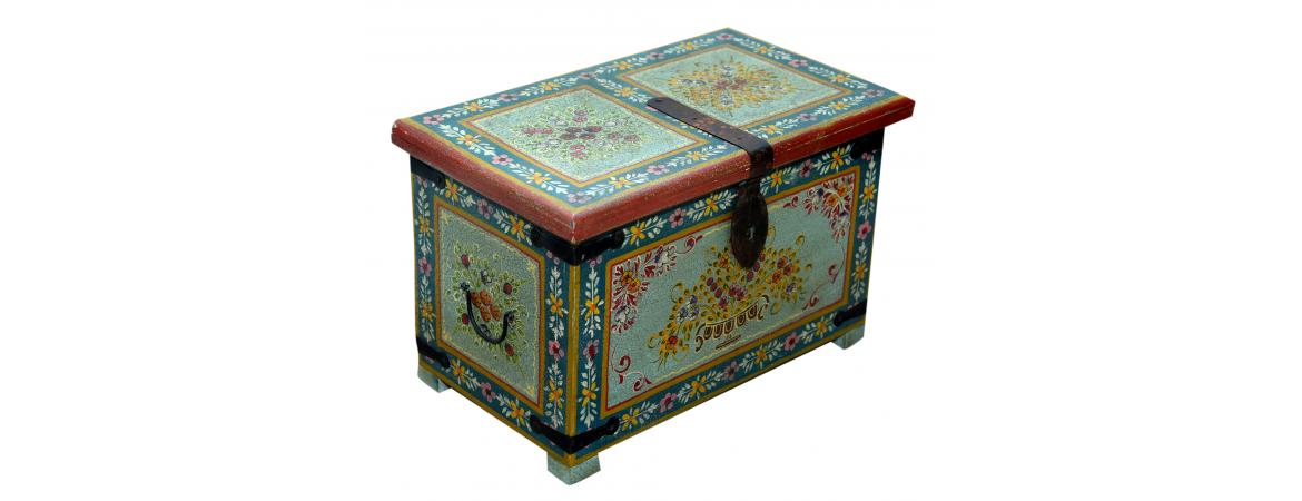 Hand Painted Lift Top Chest