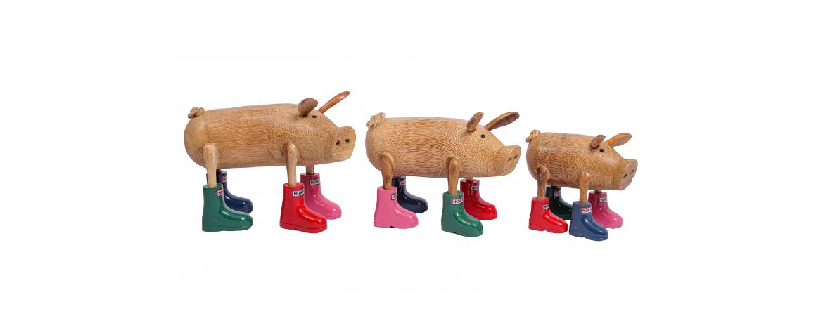 Pigs Set of 3 - Hunter Wellies