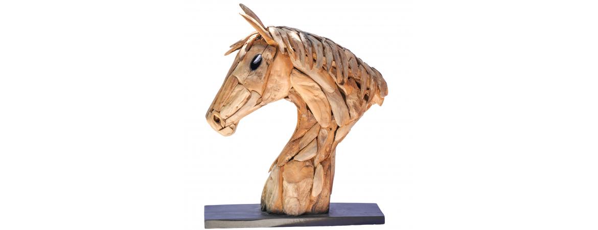 Driftwood Horse Head 70cm