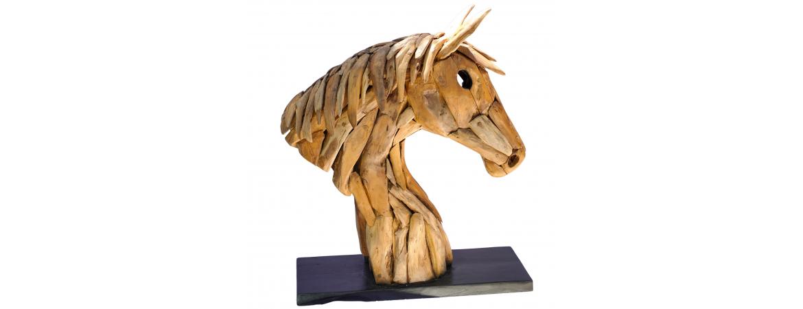 Driftwood Horse Head 70cm