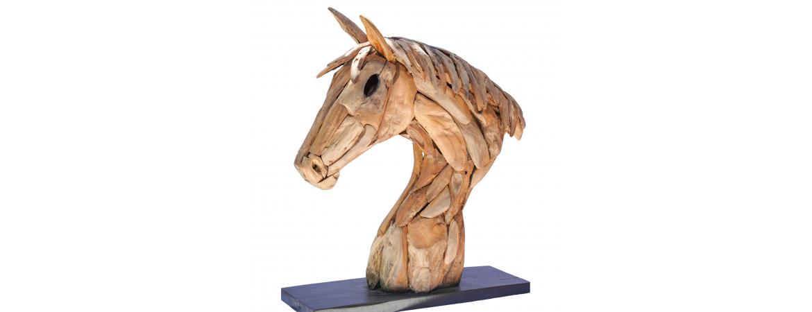 Driftwood Horse Head 70cm