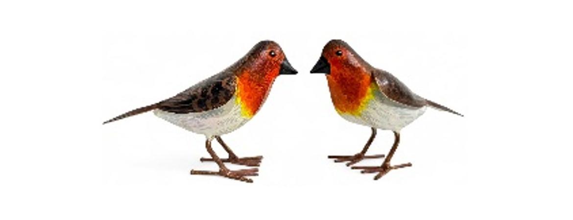 Set of 5 Birds - Robin