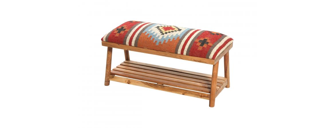 Red Storage Bench