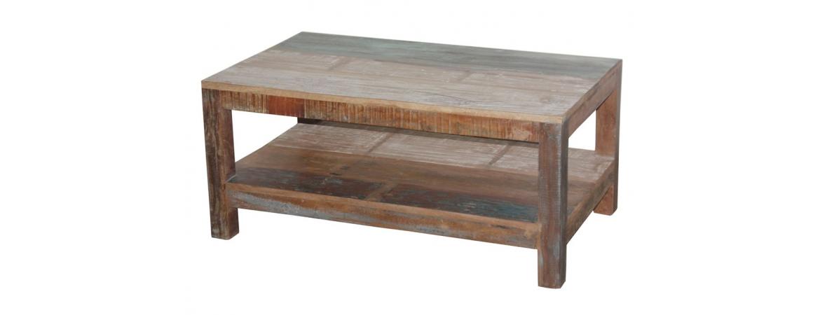 Reclaimed Coffee Table with Shelf