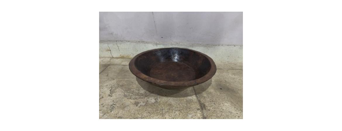 Large Antique Teak Bowls