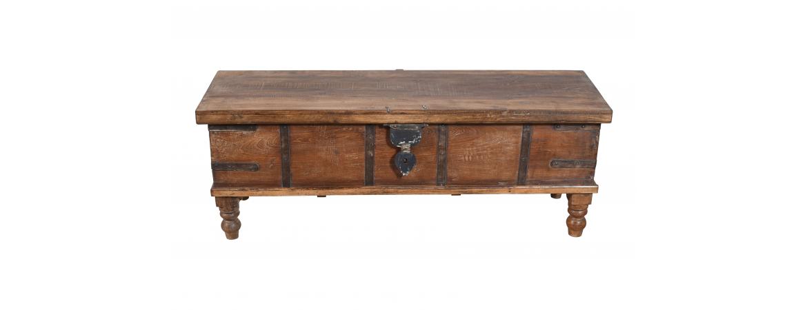 Antique Trunk with Lift Top