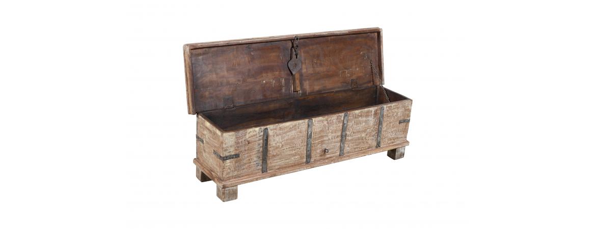 Antique Trunk with Lift Top