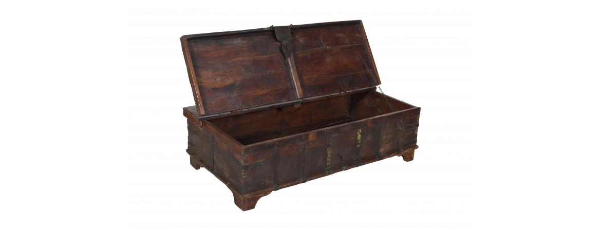 Antique Trunk with Lift Top