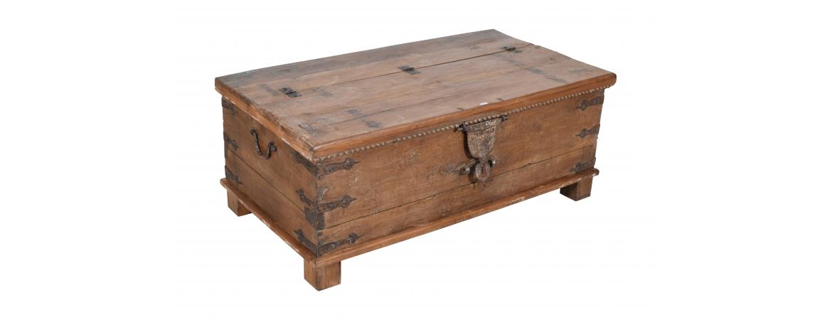 Antique Trunk with Lift Top