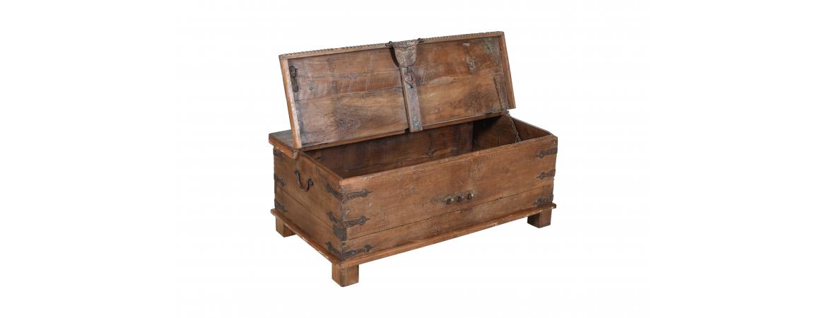 Antique Trunk with Lift Top