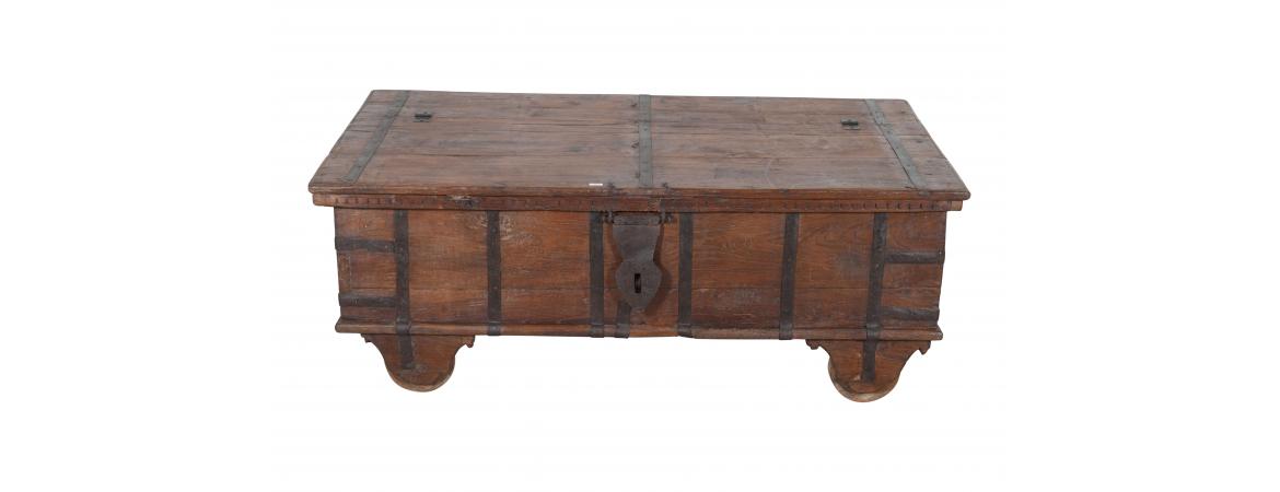 Antique Trunk with Lift Top