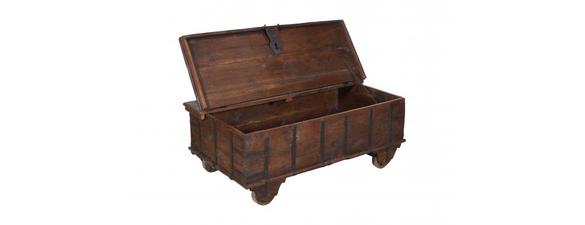 Antique Trunk with Lift Top