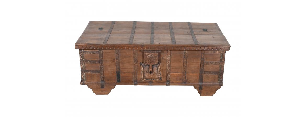 Antique Trunk with Lift Top