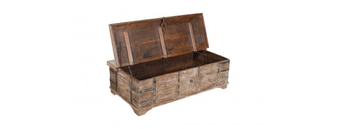 Antique Trunk with Lift Top