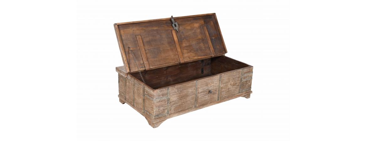 Antique Trunk with Lift Top