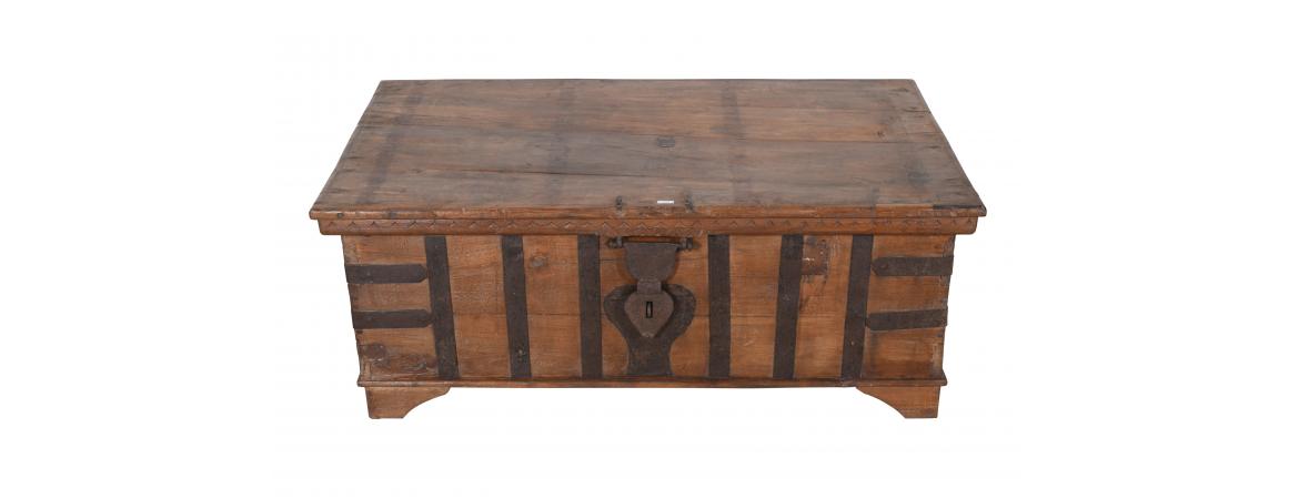 Antique Trunk with Lift Top