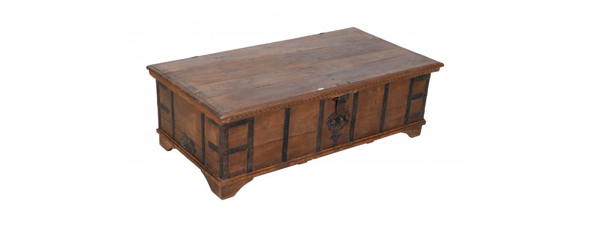 Antique Trunk with Lift Top