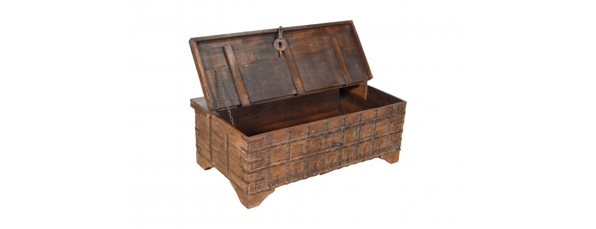 Antique Trunk with Lift Top