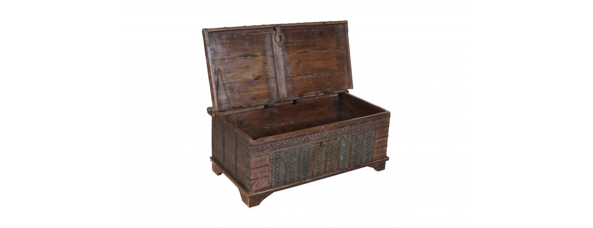 Antique Trunk with Lift Top