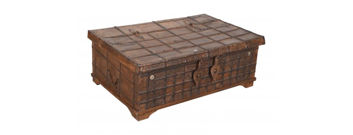 Antique Trunk with Lift Top