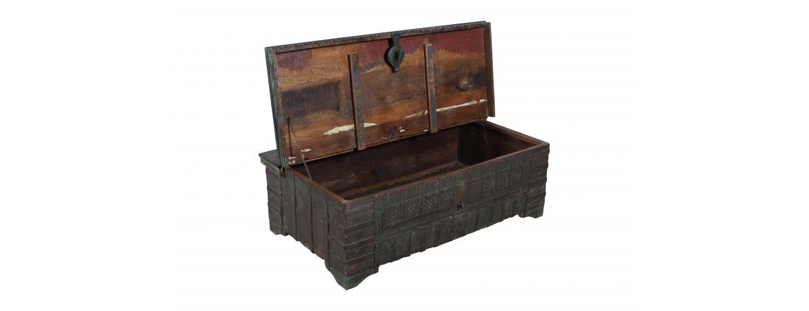 Antique Trunk with Lift Top