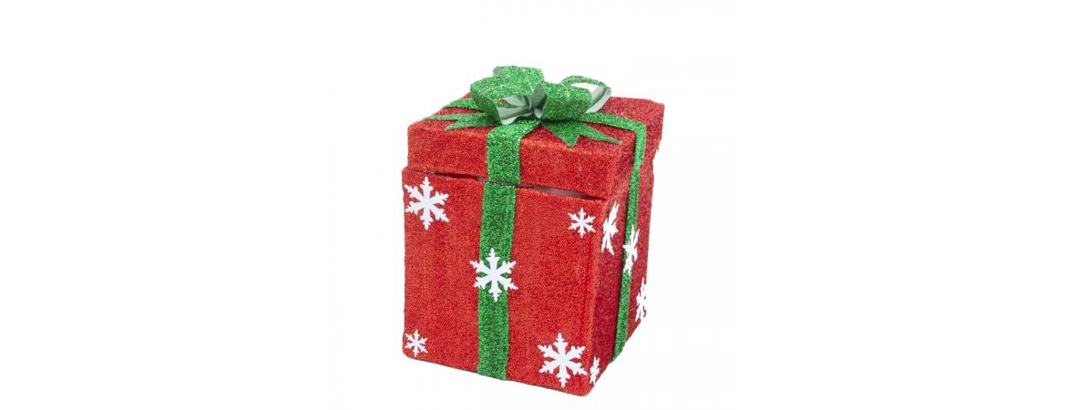 Moving Santa in the Box with Music and Lights