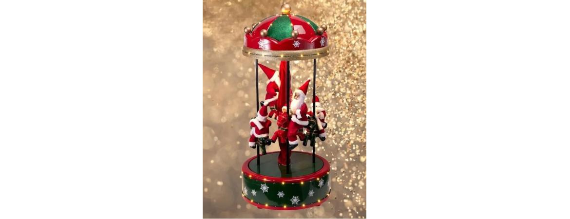 110cm Moving Collapsible Carousel with Music