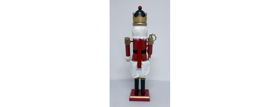160cm Moving Collapsible Red & White Nutcracker with Music and Lights