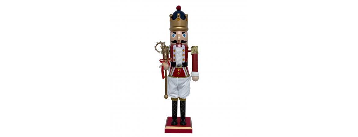 38cm Red & White Nutcracker