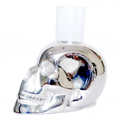 Skull with Glass Jar