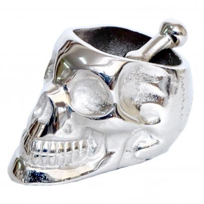 Silver Skull H19cm