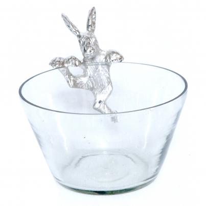 Glass Bowl with Bunny