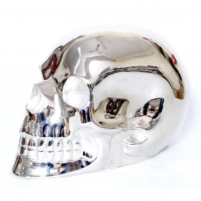 Silver Skull H17cm