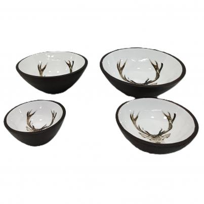 Wooden Deer Bowl