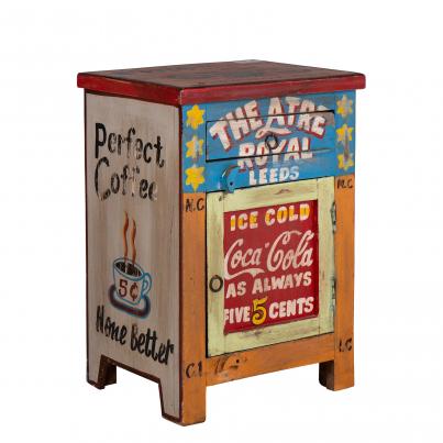 Hand Painted Vintage Cabinet