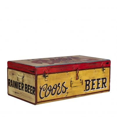 Hand Painted Iron Trunk Beer