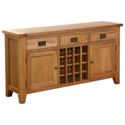 3 Drawer 2 Door Wine Table