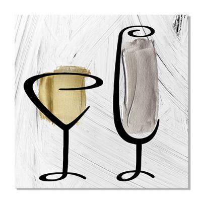 Brushstrokes Painted Cocktail Canvas Print