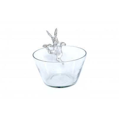Glass Bowl with Bunny