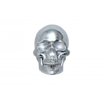 Large Silver Skull H30cm