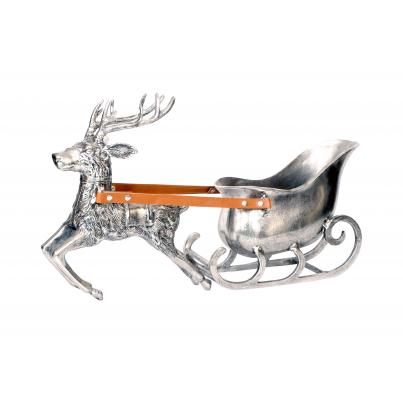 Reindeer and Sleigh H53cm