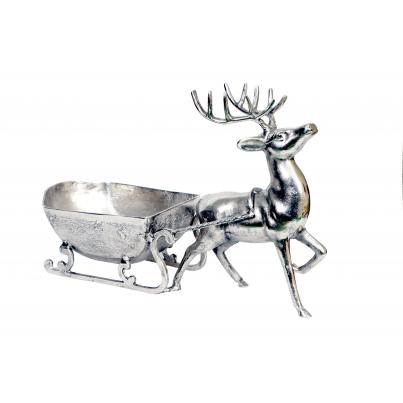 Reindeer and Sleigh H70cm