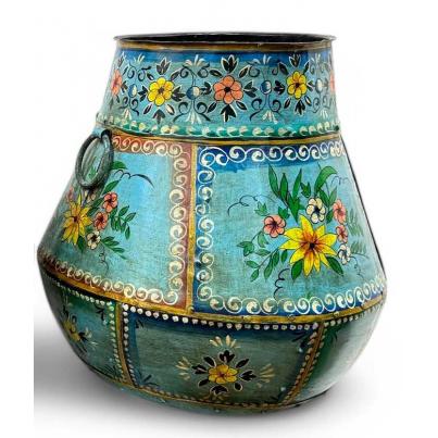 Blue Iron Pot 50 x 50 x56cm