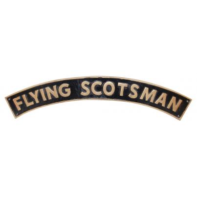 Flying Scotsman Curved Sign