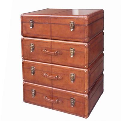 Handcrafted Dresser with Drawers - Cognac