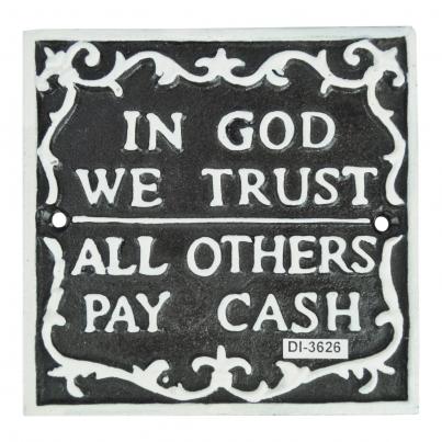 In God We Trust - Cast Iron