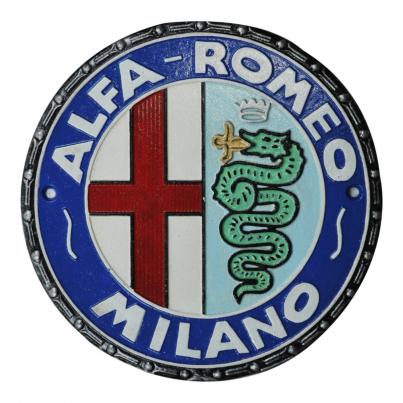 Alfa Romeo Wall Plaque - Cast Iron