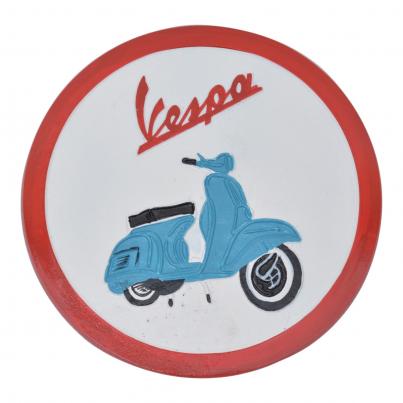 Vespa Wall Plaque - Cast Aluminium