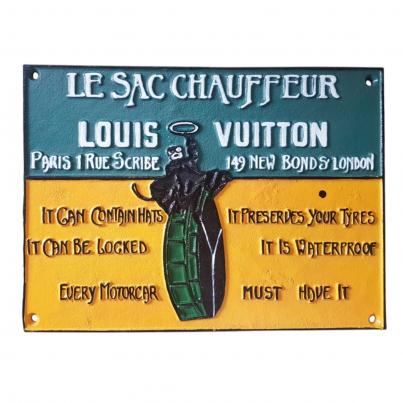 Louis Vuitton Wall Plaque - Cast Aluminium