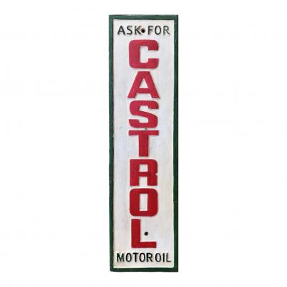Ask For Castrol Wall Plaque - Cast Iron